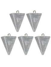 Load image into Gallery viewer, BLUEWING 3lb Box Pyramid Sinkers Lead Fishing Weights for Saltwater, 12oz, 4 Pack
