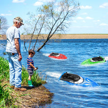 Load image into Gallery viewer, 3PACK High Speed Remote Control Boat for Kids &amp; Adults, 10km/h 2.4G Boats for Pools and Lakes, Rechargeable Battery Included
