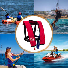 Load image into Gallery viewer, VOGUCCLO | Manual Inflatable Life Jacket for Adults| Supports up to 330 lbs
