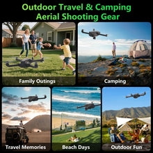 Load image into Gallery viewer, GPS Drone with EIS 4K Camera, 4.5" FPV Screen, 5GHz Transmission Foldable Drone with Brushless Motor, Auto Return Follow Me, Gesture Control, Al Track&amp;Orbit Mode for Adults/Kids/Beginners, Under 249g
