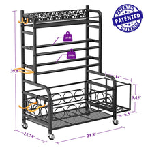 Load image into Gallery viewer, Dumbbell Rack,VOPEAK Weight Rack for Dumbbells Rack Stand only with Wheels
