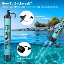 Load image into Gallery viewer, Lormandy Ultralight Portable Water Filter Straw
