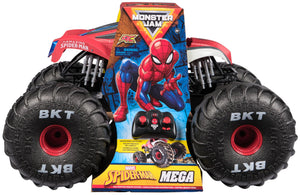 Monster Jam Marvel Mega Spider-Man RC Monster Truck, All-Terrain, Over 2 Feet Long, 1:6 Scale, Super Hero