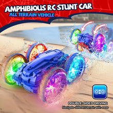 Load image into Gallery viewer, Amphibious Remote Control Car Boat, Spider Toys for Ages 6 7 8 9 10 11 12, 360° Gesture Sensing RC Vehicle, 4WD Waterproof Stunt Car

