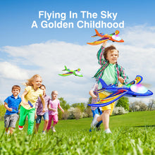 Load image into Gallery viewer, 3 Pack Foam Airplane Launcher Toys, 2 Flight Mode Glider Plane, Kids Flying Toy,3 4 5 6 7 8 9 10 11 12 Year Old Boys Girls
