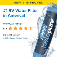 Load image into Gallery viewer, Camco Tastepure RV Water Filter 2-pk - GAC &amp; KDF Filtration-Made in the USA

