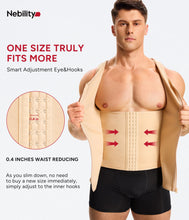 Load image into Gallery viewer, Nebility Mens Shapewear Fajas para Hombres Compression Shirt Men Body Shaper Tank Top Compression Undershirt Vest Sleeveless, Beige - 2XL
