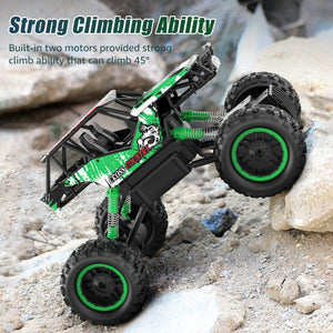 E 1:12 Scale Large Remote Control Car Monster Trucks for Boys with Head Lights 4WD Off All Terrain RC Car