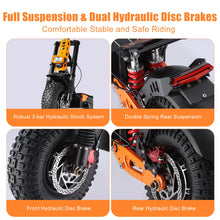 Load image into Gallery viewer, Electric Scooter for Adults 6000W Power Dual Motors Top Speed 55MPH 60V 33Ah Battery 65+ Miles Range 13&quot; Tires

