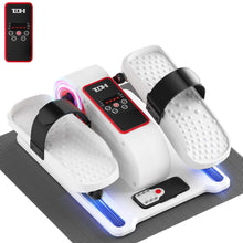 Load image into Gallery viewer, TDH Under Desk Elliptical Machine,Electric Leg Exerciser as Seen on Tv for Seniors Adults,Portable Quiet Pedal Exerciser Machine While Sitting with 12 Adjustable Speed Auto&amp;HR Mode for Home Office

