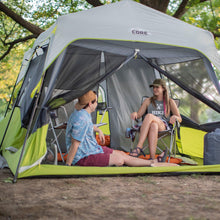 Load image into Gallery viewer, CORE 9 Person Instant Cabin Tent | Large Multi Room Family Pop Up Tent for 2 Minute Camp Setup
