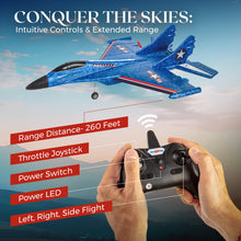 Load image into Gallery viewer, RC Plane - Durable RC Airplane with Shock-Absoring Peak - Long-Lasting Remote Control Airplane with 2 Batteries Included
