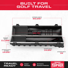 Load image into Gallery viewer, SKB Staff ATA Hard Shell Plastic Golf Travel Case for Cart Bags with Wheels
