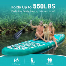 Load image into Gallery viewer, SOLAVERO 11'6" Inflatable Stand Up Paddle Board Supports 550LB for Adults
