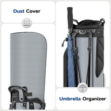 Load image into Gallery viewer, Findway Golf Stand Bag 7 Way, Lightweight Golf Bag for Men Women, Golf Club Carry Bag with Multiple Pockets, Detachable Dual Straps
