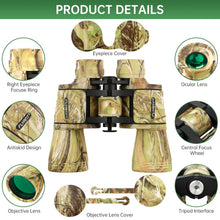Load image into Gallery viewer, 20x50 High Powered Binoculars for Adults, Waterproof Binoculars with Low Light Vision for Bird Watching Hunting Camping Travel Cruise Hiking Sports Stargazing, Birthday Gifts for Men
