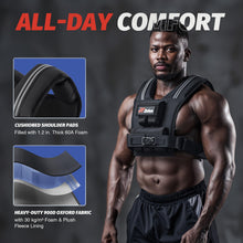 Load image into Gallery viewer, ZELUS Weighted Vest Men, 23lbs/36lbs/45lbs Adjustable Weight Vest with 10/16/20 removable Iron Weights and Reflective Strips, No-Bounce Design for Strength Training, Running, HIIT &amp; Calisthenics

