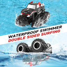 Load image into Gallery viewer, 1/16 Remote Control Monster Truck : 4x4 Off Road Waterproof Rc Jeep Combines Amphibious and All Terrain Traversal (Red Pickup)
