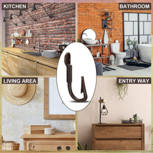 Load image into Gallery viewer, Duraaamo 6 Pcs Realistic Fish Hooks Cast Iron Wall Hook Rustic Wall Hanger
