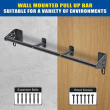 Load image into Gallery viewer, Kipika Heavy Duty Wall Mounted Pull Up Bar (36" Straight Type)
