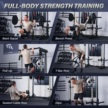 Load image into Gallery viewer, MAJOR FITNESS Drone3 Power Rack, 2500lbs Multi-Function Home Gym Squat Rack with Dual Pulley System, Pull-Up Bar &amp; J-Hooks, Heavy-Duty Steel Frame for Maximum Stability &amp; Strength Training
