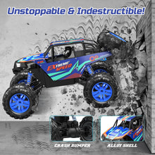 Load image into Gallery viewer, Large 1:8 Scale Upgraded RC Cars Remote Control Car for Adults Boys, Off Road Monster Truck with Realistic Sound, 2.4Ghz 4WD
