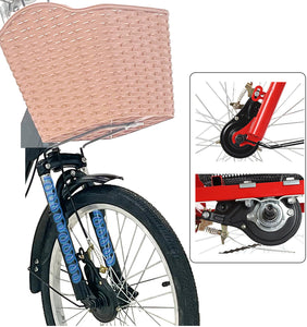 Adult Tricycle 7 Speed, Adult Trikes, 20/24 Inch 7 Speed Three Wheel Bikes with Basket/Child seat (20in,Black)