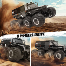 Load image into Gallery viewer, Amphibious RC Trucks,8WD Offroad Waterproof,1: 12 Large Remote Control Monster Truck for Boys Girls,50Mins Playing Time Battery
