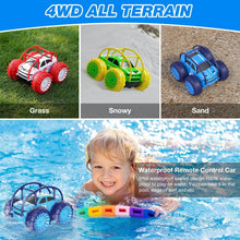 Load image into Gallery viewer, Amphibious Remote Control Car, Rechargeable RC Cars Toy 360° Flips Rotation Stunt Crawler 15KM/H
