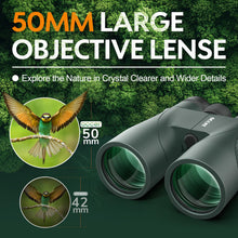 Load image into Gallery viewer, Occer 12x50 Binoculars for Adults High Powered for Bird Watching Green
