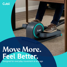 Load image into Gallery viewer, Cubii GO Under Desk Elliptical Bike, Portable Low Impact Leg Exerciser for Home and Office | Compact Exercise Machine with 10 Resistance Levels, LCD Display &amp; App Tracking

