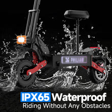 Load image into Gallery viewer, Electric Scooter, 55mph Adult Scooters, 6000W Dual Motor Folding E-Scooter Detachable Seat,70 Miles Long Range &amp; 60V38AH Lithium Battery, 11" Tires
