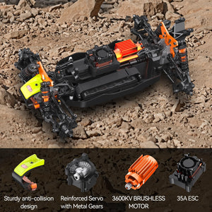 Racing 1:12 Brushless Fast Rc Cars for Adults Fast 42 MPH,Off Road Rc Car 4X4,Remote Control Car for Adults