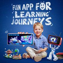 Load image into Gallery viewer, Programmable Robot with APP Control, Remote Control, Gesture Sensing Control, Rechargeable Robots Toys, Blue
