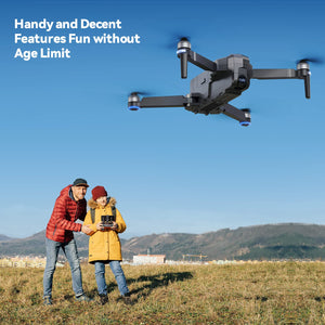 Drones with Camera for Adults 4K UHD Camera, 60 Mins Flight Time with GPS Auto Return Home, Brushless Motor, Black (with Carrying Case)