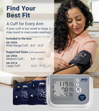 Load image into Gallery viewer, A&amp;D Medical Multi-User Blood Pressure Monitor for Home Use UA-767FAC – White

