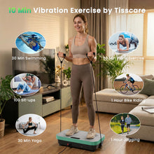 Load image into Gallery viewer, Vibration Plate Exercise Machine: TISSCARE Vibrating Plates for Weight Loss and Lymphatic Drainage, 400lbs Shake Plate Whole Body Workout Platform for Home Fitness Fat Burner Gifts（Green）
