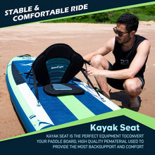 Load image into Gallery viewer, InnoExpo 11' Inflatable Stand Up Paddle Boards with Premium Accessories, Wide Stable SUP Paddle Board Design, Non-Slip Comfort Deck for Youth &amp; Adults (Dynamic/Kayak Seat)
