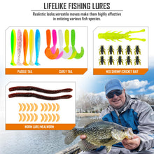 Load image into Gallery viewer, THKFISH 130PCS Compact Fishing Tackle Kit With Fishing Lures
