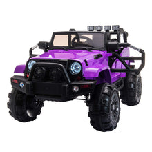 Load image into Gallery viewer, Kids Ride on Truck Style 12V Battery Powered Electric Car W/Remote Control Purple
