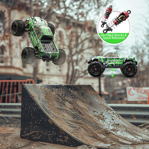 1/16 Fast Remote Control Car for Adults, Electric 4WD RTR RC Cars, High Speed RC Truck Gifts for Boys, Max 38 kph Offroad RC