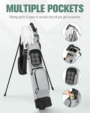 Load image into Gallery viewer, RIOROO Golf Stand Bag, Lightweight Par 3 Golf Bag Holds Up to 7 Clubs with Two Way Dividers Cooler Pocket Shoulder Strap and Multiple Storage Pockets for Men and Women
