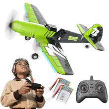 Load image into Gallery viewer, RC Helicopter, Easy Control for Beginners Toys with Colorful LED Navigation Lights(Green)
