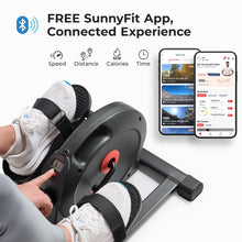 Load image into Gallery viewer, Sunny Health &amp; Fitness Smart Under-Desk Elliptical Trainer, Mini Pedal Equipment for Senior Low-Profile Workout, Cycle Cardio Training at Home/Office, Free SunnyFit App Bluetooth Connect - SF-E324029
