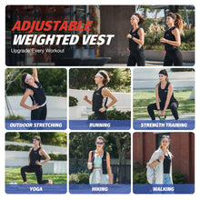 Load image into Gallery viewer, ZELUS Weighted Vest Woman, Adjustable Weighted Vest 1-10lb/ 1-15lb with Removable Z-Fit Soft Iron Weights, for Weight Loss Running Walking Rucking Strength Training, Reflective &amp; Pocket Design
