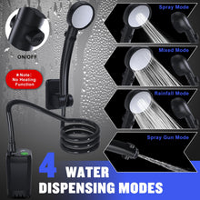Load image into Gallery viewer, Spopal Portable Shower for Camping, [Long-Lasting] 6000mAh Rechargeable(Bk)
