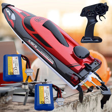 Load image into Gallery viewer, RC Boat High Speed Remote Control Boat for Kids and Adults, 2.4GHz Outdoor Water Toy 23 + MPH Race Boat for Pool Lake &amp; Great River
