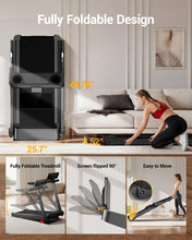 Load image into Gallery viewer, CURSOR Treadmills for Home with 20% Incline - Black-amber
