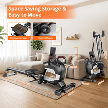 Load image into Gallery viewer, pooboo Rowing Machines for Home - Wood-Yellow
