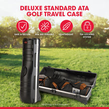 Load image into Gallery viewer, SKB Staff ATA Hard Shell Plastic Golf Travel Case for Cart Bags w/ 2 Wheels
